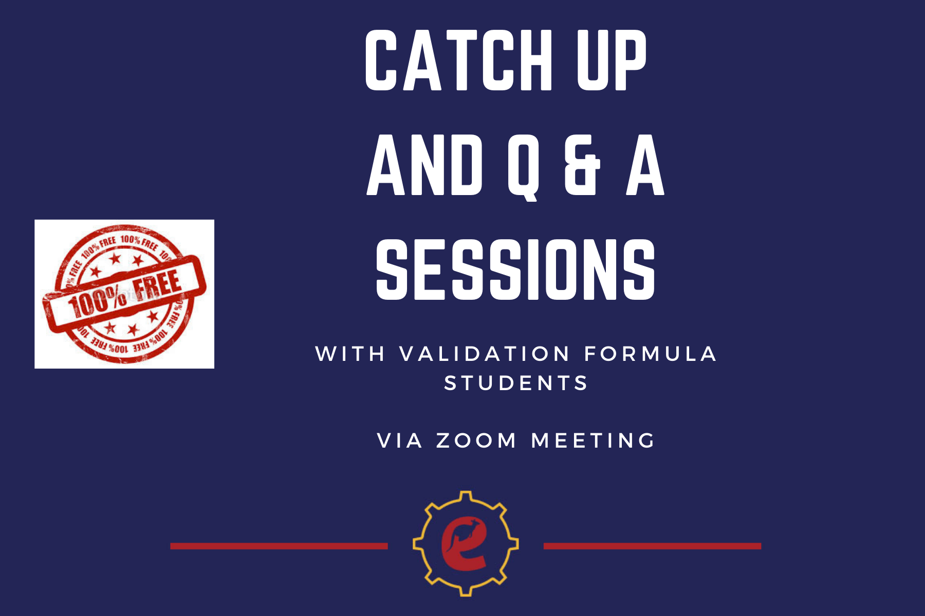Catch up and questions answers sessions validation formula online